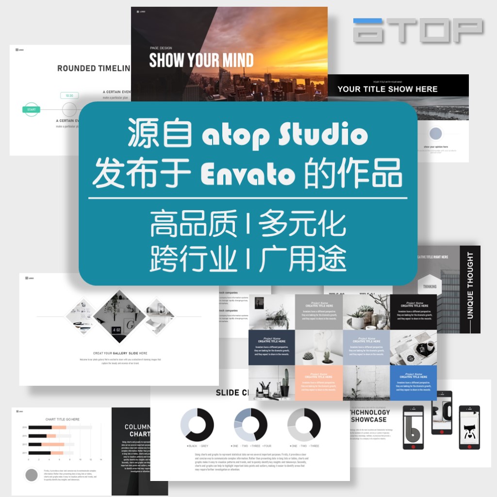 专业PPT模板素材 工作汇报/项目提案/市场调研/企业发展/年终总结